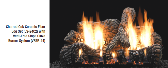 LS-24c2 Charred oak logset