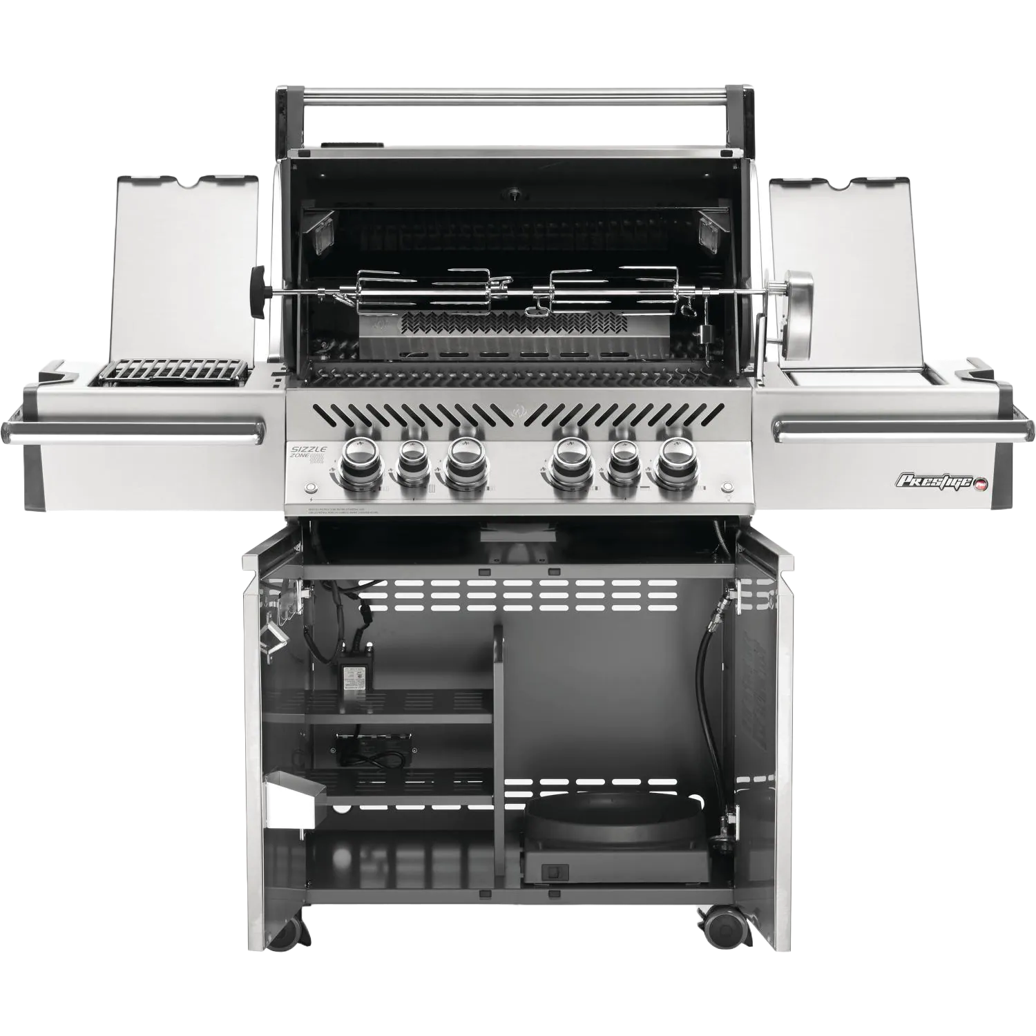 Napoleon Prestige 500 all doors open front view