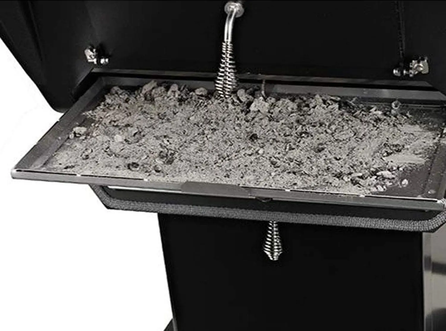 Broilmaster C3 ash door open