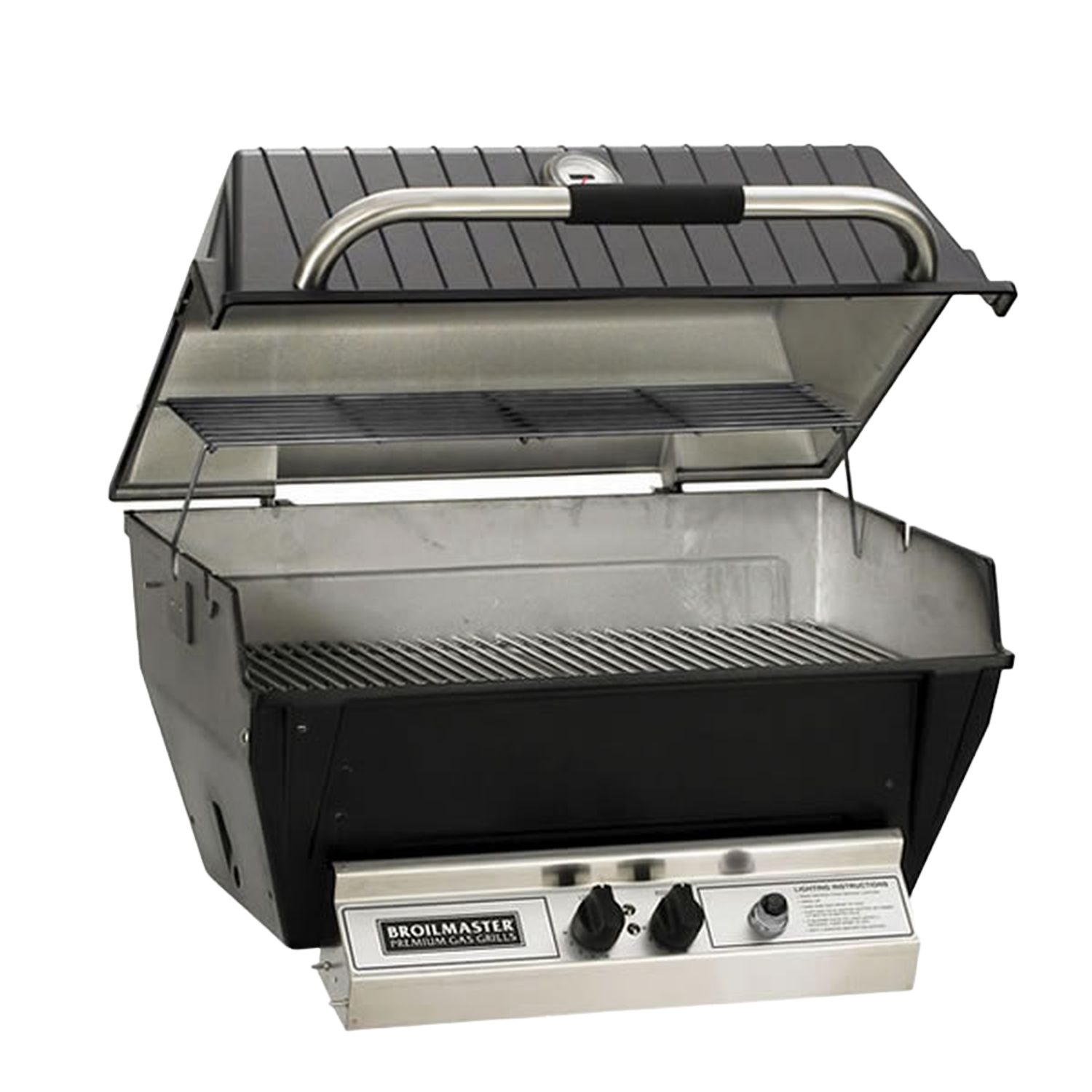 BM-H3XH4X-1- Broilmaster Grill close-up head only lid open