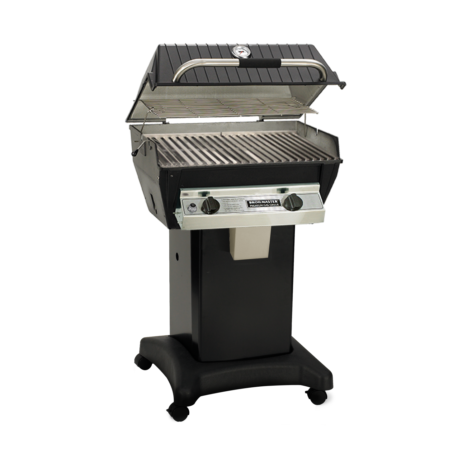 BM-R3-- Broilmaster R3 on black cart lid open