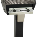BM-R34- Broilmaster R3 on black post lid open