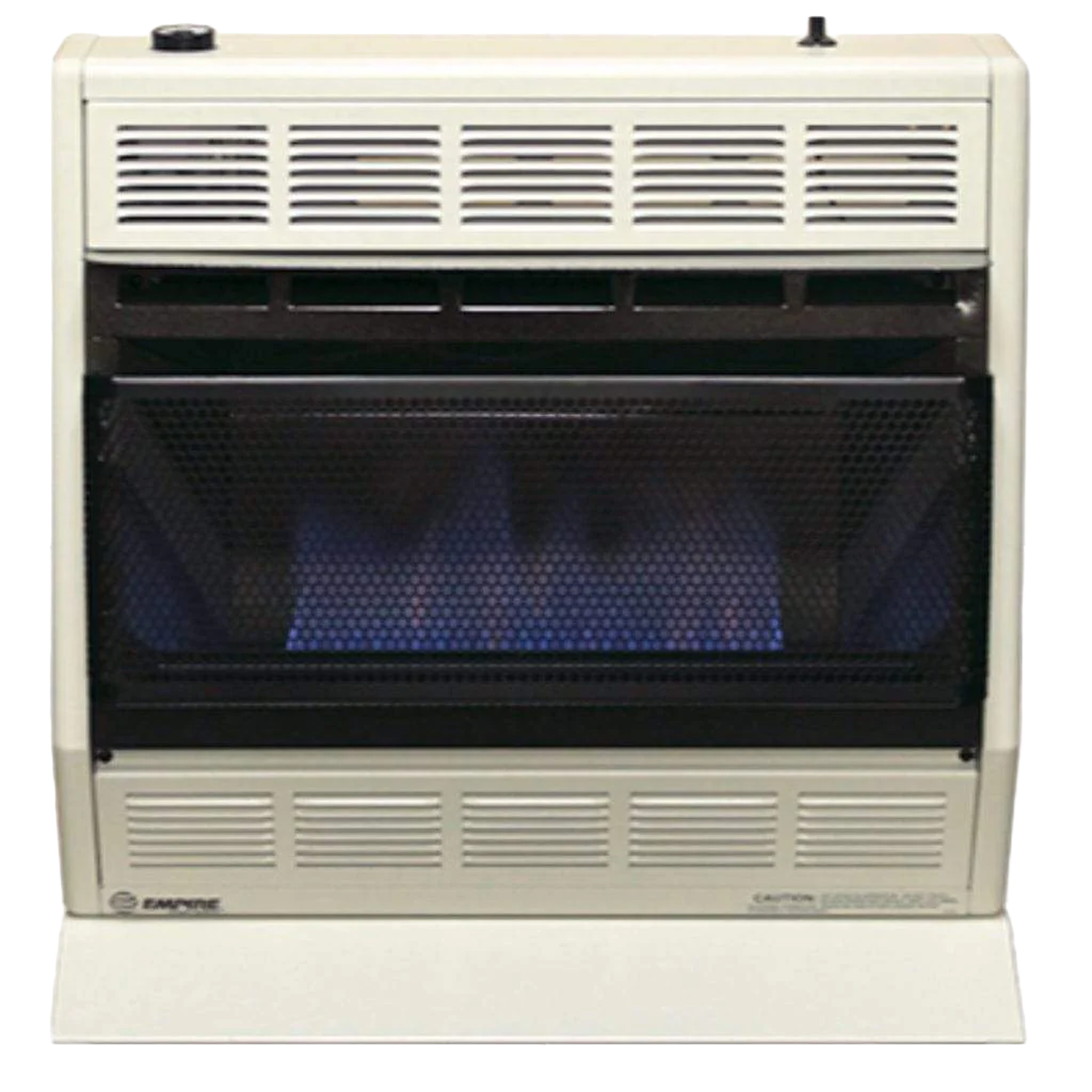 Empire blue-flame lit