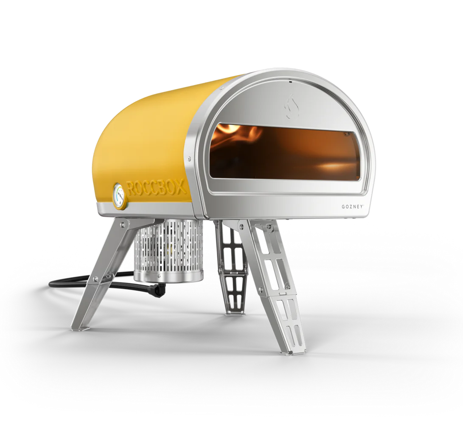 Goz Rocc2- Gozney Roccbox close-up yellow