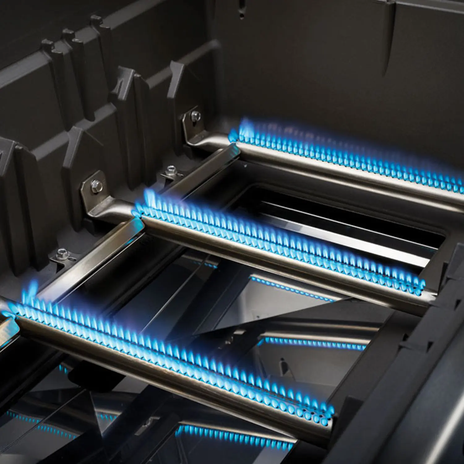 NAP 525PK Napoleon Rogue close-up of burners