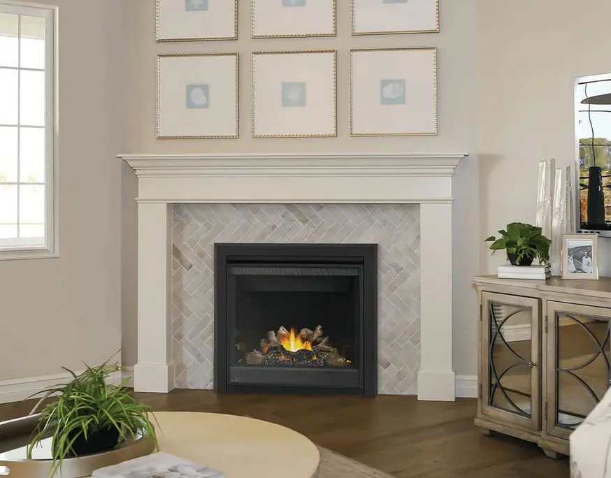 NAP BX362 BX36 Fireplace with slate facade