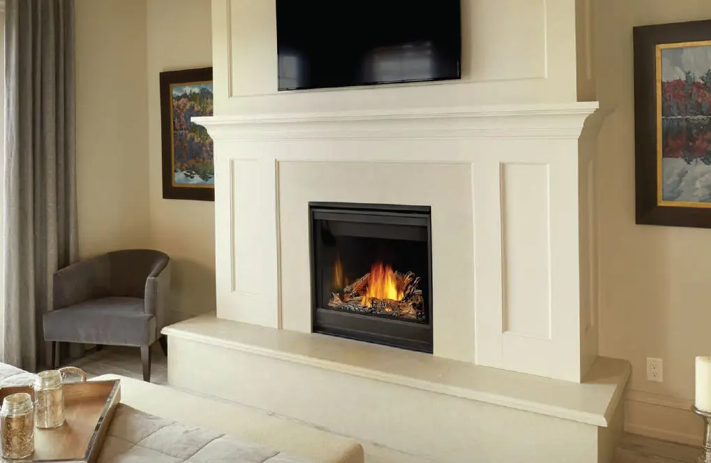 NAP BX363 BX36 Fireplace with white mantel