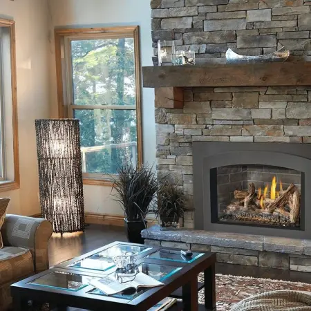 Napoleon Oakville living room by lake