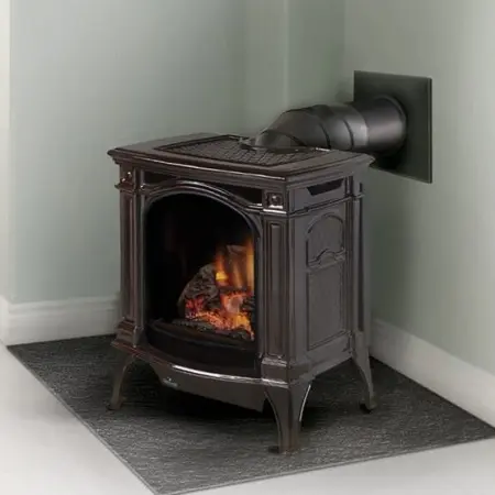 Napoleon Bayfield Stove stalled with vent in wall