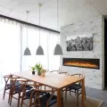 Napoleon Entice Electric Fireplace in dining room