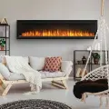 Napoleon Entice Electric Fireplace on modern living room/sun room