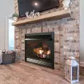 Vail brick fireplace