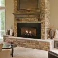 WMH-VFPC White Mountain Hearth Innsbrook in brick stone fireplace