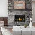NAP-BL36 Napoleon Ascent Linear installed stone mantel