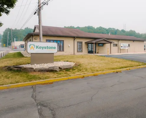 Exterior shot of Keystone Propane building in Throop, PA