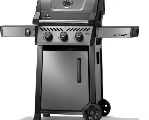 Shot of Freestyle grill with lid closed