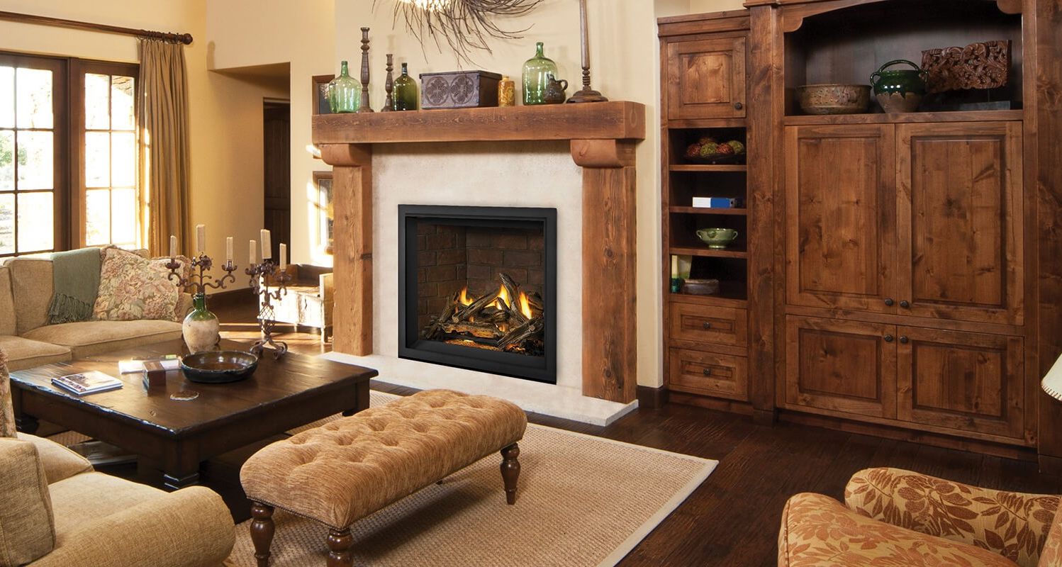 Napoleon Fireplace X36 with wood mantel