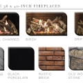 White Mountain Hearth Rushmore log and liner options