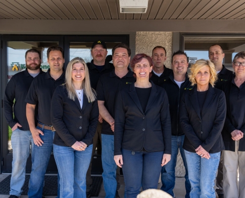 Keystone office staff posing for picture