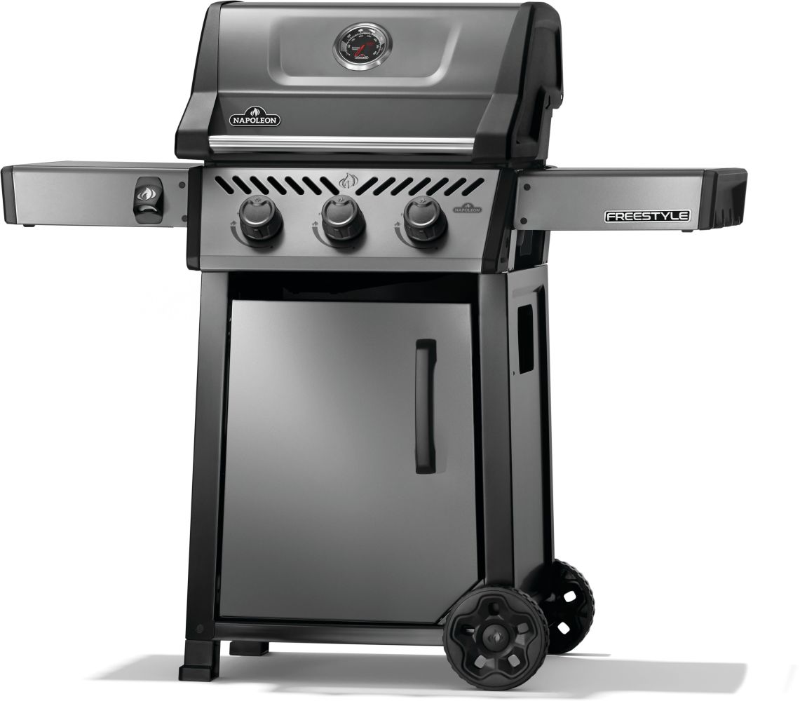 Shot of Freestyle grill with lid closed